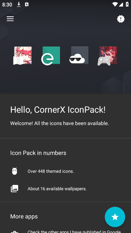左下图标包软件（CornerX IconPack）