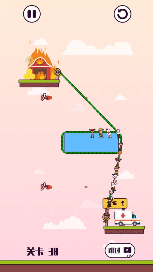 拉绳子解救火柴人手游ios版 拉绳子解救火柴人手游ios版