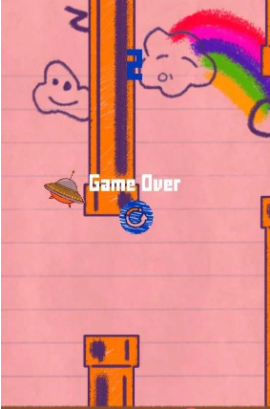 flappy ufo(纸上飞碟)
