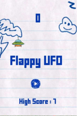 flappy ufo(纸上飞碟)