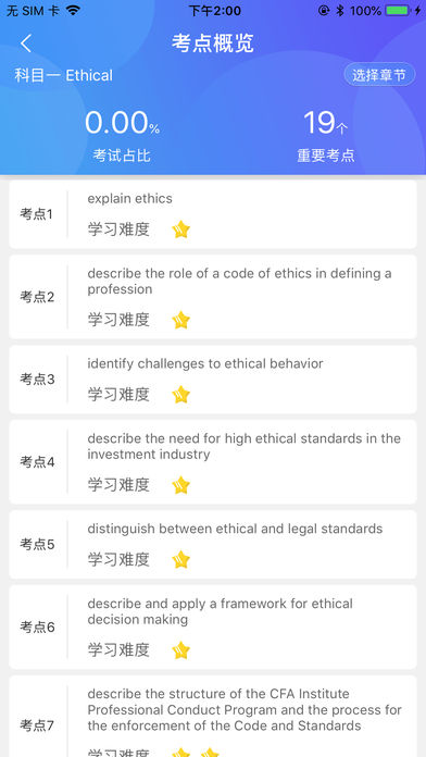 CFA金融题库IOS版