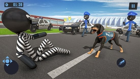 Stickman Police Dog Chase Crime Simulator(火柴人狗追逐)