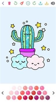 Kawaii Coloring Book(卡哇伊闪光着色)
