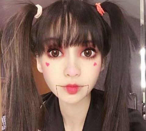 Angelababy万圣节鬼脸妆容软件ios版