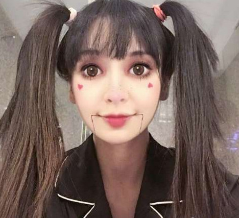 Angelababy万圣节鬼脸妆容软件ios版