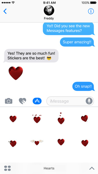 iMassage动态表情爱心Hearts下载