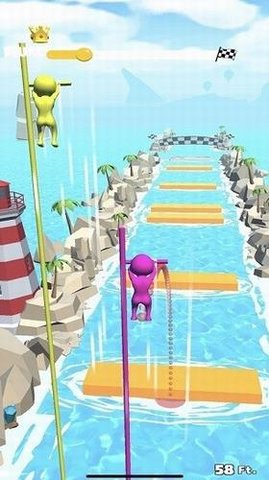 pole run(撑杆过河游)