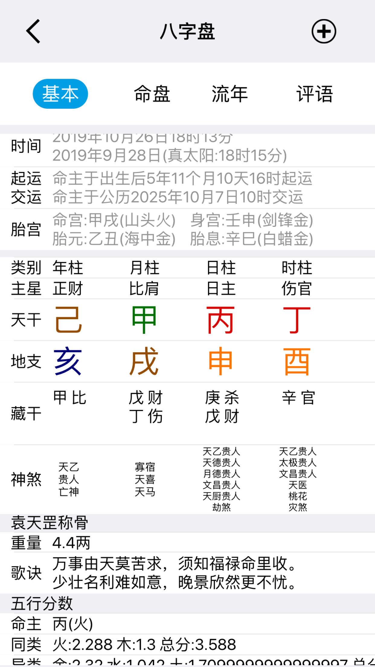 大师八字