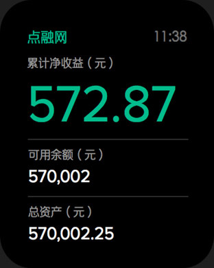 点融网理财Apple Watch版