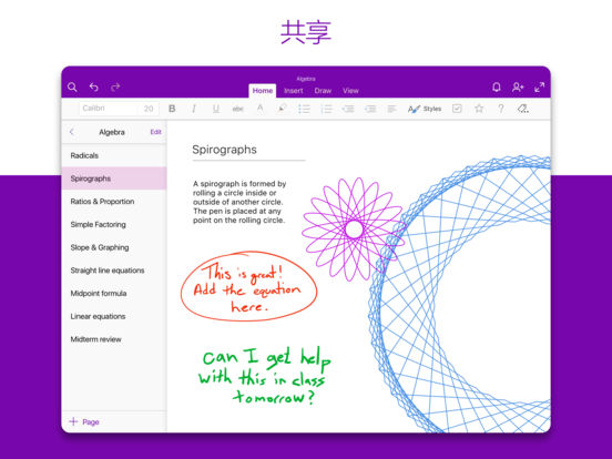 Microsoft OneNote iPad版