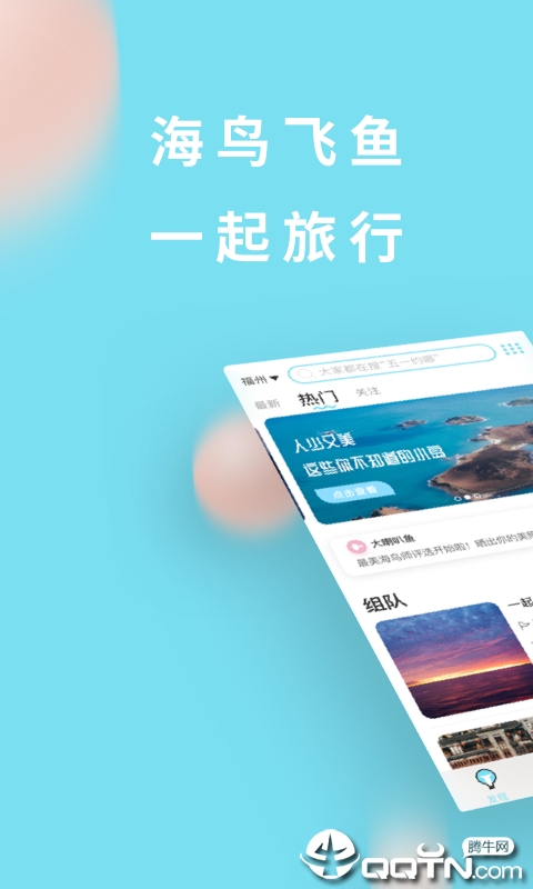 海鸟飞鱼