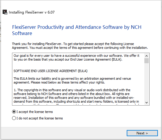 NCH FlexiServer(考勤记录软件)