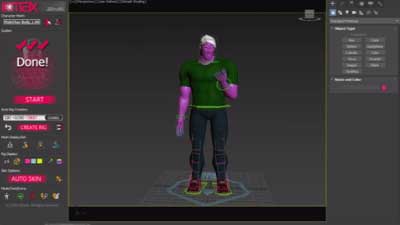 3DtoAll IKMAX(C4D角色模型快速绑定插件)
