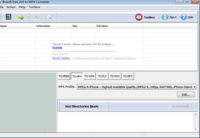 Boxoft免费AVI转MP4转换器