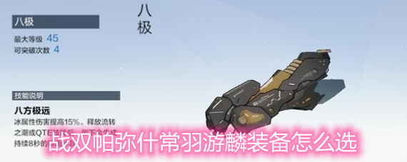 战双帕弥什常羽游麟装备怎么选 常羽游麟装备选择推荐