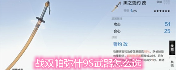 战双帕弥什9S武器怎么选 9S武器选择推荐详解