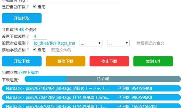 Pixiv图片爬取工具