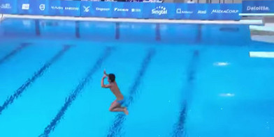 奥运会菲律宾跳水比赛连续两个0分表情包