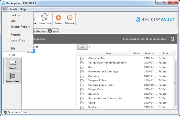 BackupVault ESE(云端备份软件) BackupVault ESE(云端备份软件)
