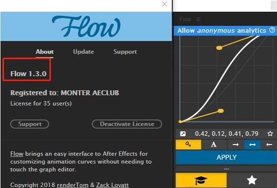 AE关键帧缓入缓出曲线调节脚本插件Flow AE关键帧缓入缓出曲线调节脚本插件Flow
