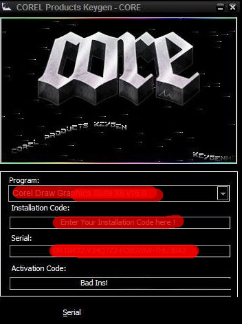 coreldraw x4 序列码生成器