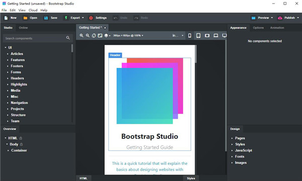 Bootstrap Studio(附激活码)