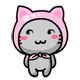 小灰猫QQ表情 可爱卡通QQ表情