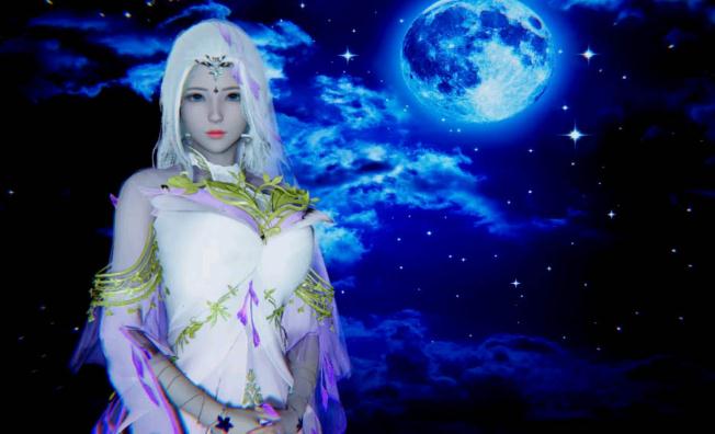 AI少女冷艳霜月女神 AI少女冷艳霜月女神