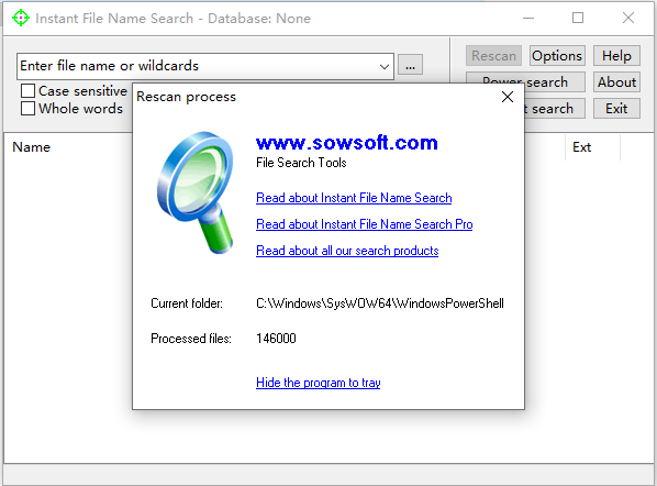 Instant File Name Search(本地文件搜索)