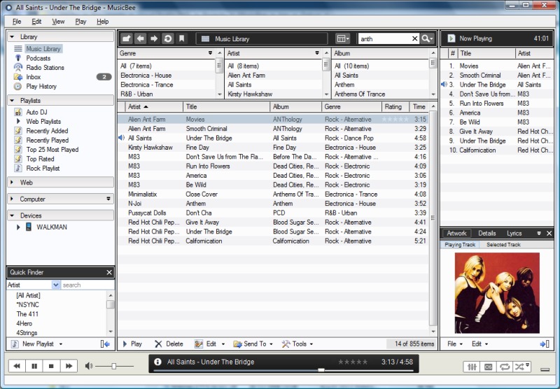 音乐收藏管理(MusicBee)