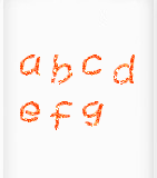 橙色英文小写字母下载