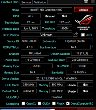GPU-Z 1.14汉化中文版下载