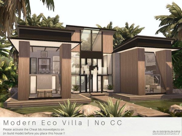 模拟人生4双层摩登住宅mod