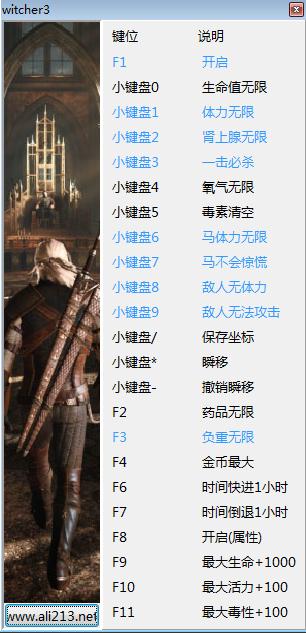 巫师3狂猎年度版二十一项修改器 巫师3狂猎年度版二十一项修改器