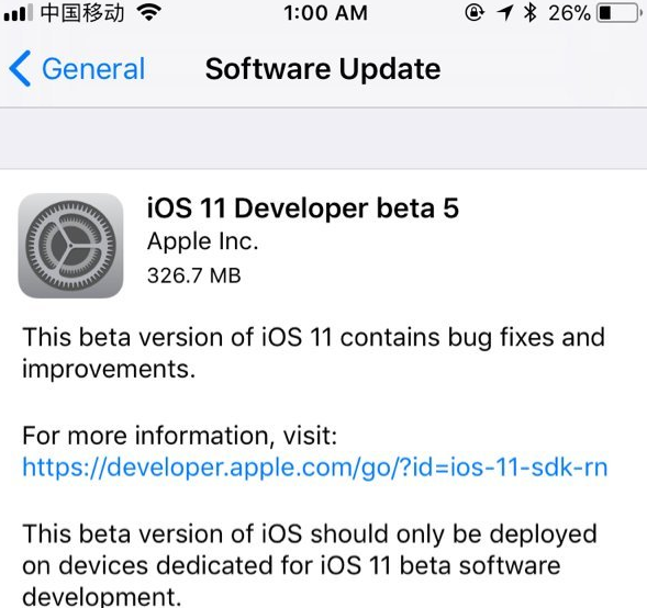 ios11beta5描述文件最新版