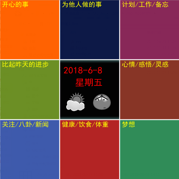 九宫格日记