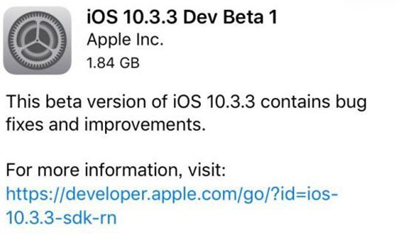 ios10.3.3 beta1更新固件官方版