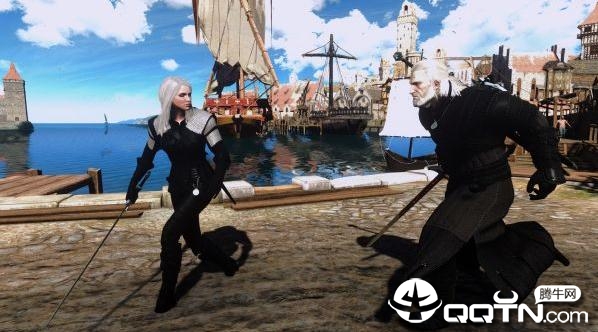 巫师3狂猎纯黑熊派套装MOD