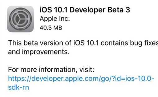 同步助手升级iOS10.1beta3软件