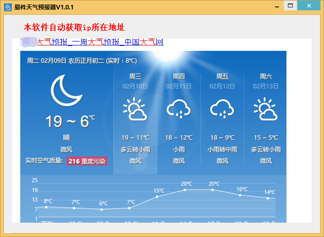 易件天气预报器
